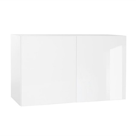 Cambridge Quick Assemble Modern Style, White Gloss 36 x 24 in. Wall Bridge Kitchen Cabinet (36 in. W x 24 in. D x 24 in. H) SA-WR362424-WG